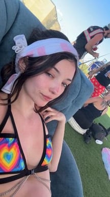 pulled my tits out at my first music festival